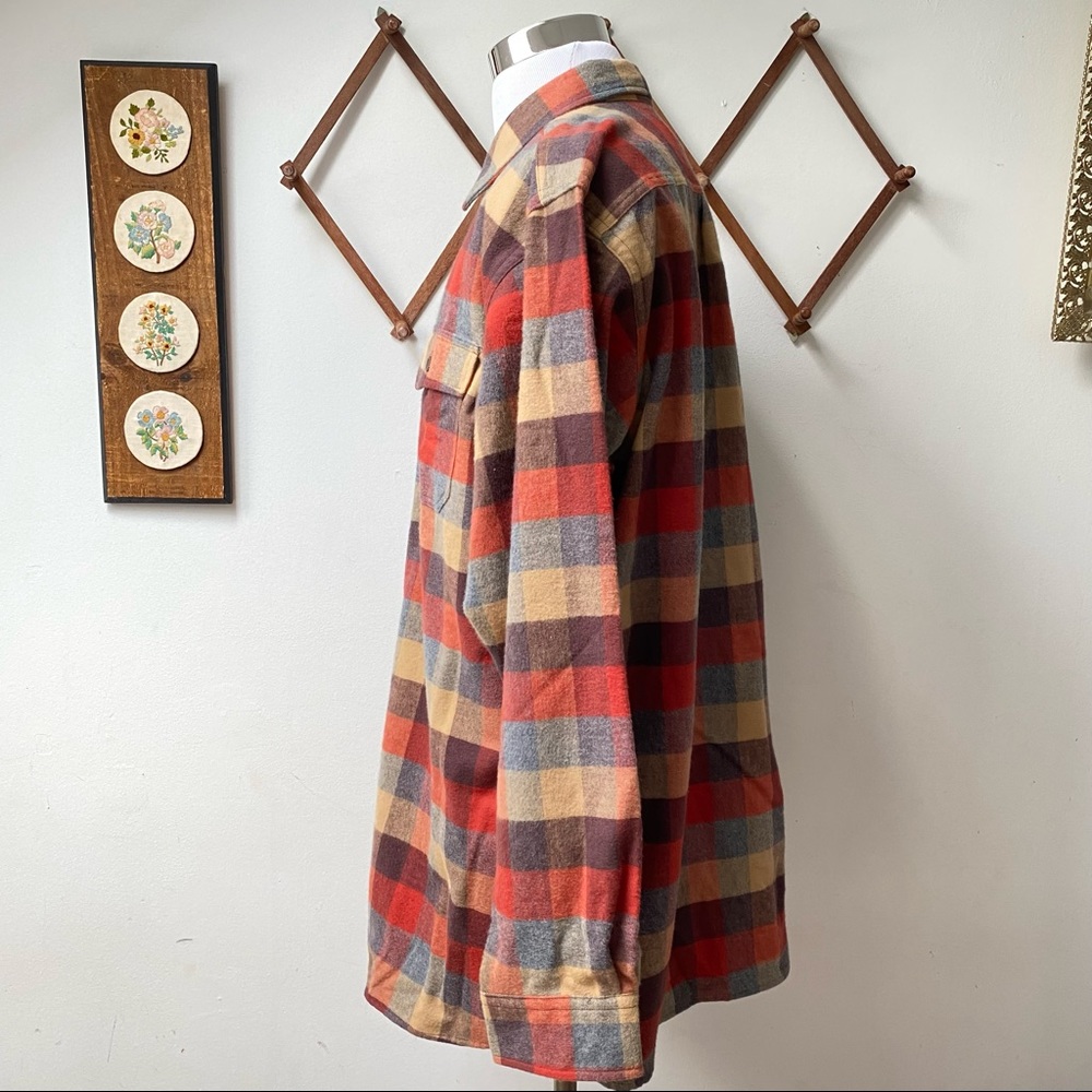 NWT LL Bean Chamois Plaid Flannel Shirt - Picture 7 of 14